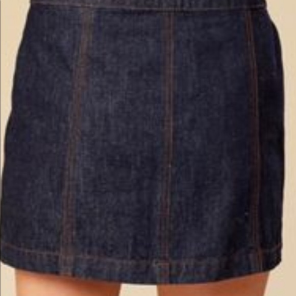 NWT Altar’d State Dark Wash Denim Skirt - Picture 3 of 8